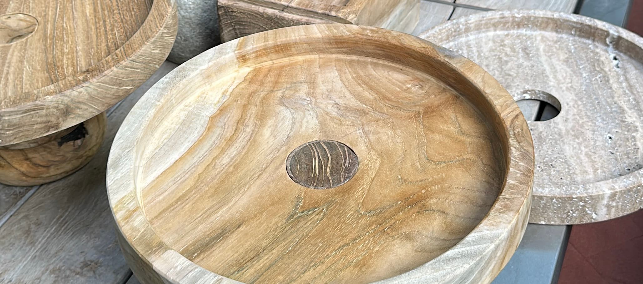 Unfinished teak wood